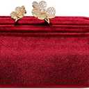 Velvet Jewelry Display Stand, 3-Size Ring Holder & Bangle Organizer (Red, M)