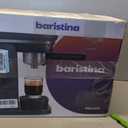 Philips Baristina Espresso Machine, Grind, Tamp & Brew Coffee Beans in One Swipe, Compact, 16 Bar Pump Pressure, Automatic Grinder, Black with Black Portafilter (BAR300/60)