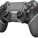 Wireless Controller For PS4, Black ps4 controller with Dual Vibration/ 6-Axis Motion Sensor/Audio Jack/Touch Pad/Share Button, Recharge Controller For PC, P-4 Accessories Perfect Adaptive Full Version 4/4 Pro/Slim.