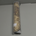 Dark Academia Mouse Pad Vintage World Map Design Custom Mouse Pad, Rectangle, 9.75" x 7.75"