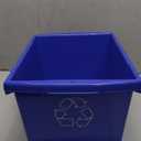 Storex 4 Gallon (15L) Recycle Bin, 14.8 x 7.87 x 11.25 Inches, Blue (61505A06C)
