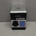 Piggy Bank for Kids - Electronic Money Saving Box w/Code- ATM Safe - Toy Coin Bank - Easter Boys Toys for Age 3, 4, 5, 6, 7, 8, 9 - Birthday Gifts for 8, 9, 10, 11, 12 Year Old Boy and Girl (Black & Silver)