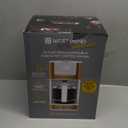 West Bend Timeless 12-Cup Programmable Coffee Maker with Brew Strength Selector for Hot and Iced Coffee, Includes 1-4 Cup Brew Option and Permanent Filter (White/Gold)