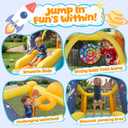 Inflatable Small Bounce House for Kids,Space Theme Toddler Jump House, 6.9x4.9x4.8 feet