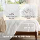 Bedsure California King Size Duvet Cover with Fitted Sheet - 4 Pieces Prewashed Cotton-Like Polyester Extra Soft Bedding Set, Includes 1 Duvet Cover 104''x98'', 2 Pillow Shams, 1 Fitted Sheet, White