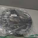 13" Oak Bathroom Vanity Tray Turntable for Perfume Candle, Round Wooden Decorative Tray for Kitchen Sink Countertop Organizer, Bathroom Counter Organizer for Skincare Makeup, Farmhouse Black Gold