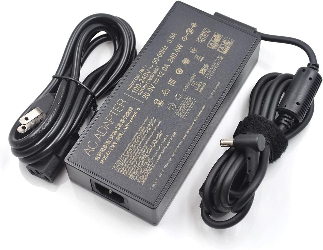 ADP-240EB B 20V 12A 240W AC Adapter Power Supply for ASUS ROG 15 RTX2080 Laptop Charger with Power Cord