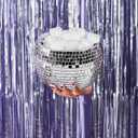 Disco Ball Ice Bucket Large- Last Disco Bachelorette Party Decorations | Groovy Barware, 70s Birthday Cocktail Accessories, Retro Mirrored Drinkware