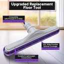 Replacement Floor Tool Compatible with ProTeam 101446 E-Z Glide Backpack Vacuums 10 QT & 6 QT, 14" Hard Floor Tool Compatible with Commercial Cleaners(Nylon Brush,Purple Gray)