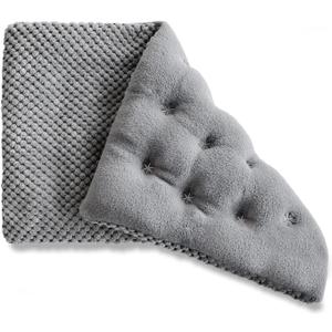 UNCN Wide Microwave Heating Pad with Washable Cover 9.5 x 16in Microwavable Hot Pad for Neck Shoulder, Cramps, Back Cordless Warm Compress Weighted Moist Heat Pack for Aches, Unscented (Grey)