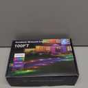 100Ft RGB Ground Lights Outdoor LED Pathway Lights, Multi Color Changing Christmas Decor Waterproof Walkway Lighting for Outside Garden Back Yard Lawn Driveway Patio Landscape Lighting, Smart Control