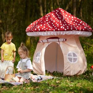 Asweets Mushroom Tent Kids Playhouse Tent  Boys and Girls Play Fort with Exquisite Design for Imaginative Indoor/Outdoor Play Tent