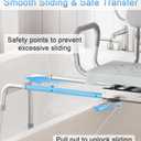 HOMLAND Sliding Shower Chair for Inside Shower, Tub Transfer Bench
