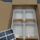 Glass Food Storage Jars Square 37oz, 4 Pack Glass Jars With Bamboo Lids, Kitchen Storage Containers For Spice, Candy, Cookie, Storage For Pantry Organizers