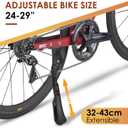 Bike Kickstand 24"-29", Adjustable Height, for Adult Bikes, Kids Bikes, Electric Bikes, Mountain Bikes, Fat Tire Bikes, Motorcycles, Requires 2 Holes in Chainstay (40mm Apart)