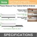 Pull out Cabinet Organizer,Extendable (12"-20") Heavy-Duty Pull-Out Drawers Secured with Nano Adhesive Tape, Ideal for Cookware Storage, for Kitchen Base Cabinets (21" Dx12-20" W(1 Pack))