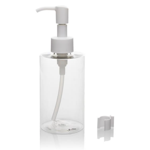  Soap Dispensers, 17 OZ & 10 OZ Refillable Plastic Soap Pump Bottles for Liquid Soap, Shampoo, Body Wash, 2 Pcs, Clear