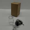 Glass Mason Jar Light Fixtures, 1-Light Kitchen Island Pendant Lighting Farmhouse Light Fixture Close to Ceiling Light for Kitchen Barn Farmhouse Dining Room Hallway Stairway