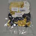 2026 Black & Gold Graduation Decorations Set - 63Pcs Graduation Grad Latex Balloons with Ribbons, Congrats Grad Caps for College & High School Party Supplies