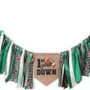 Football 1st Year Down Birthday High Chair Banner - Football First Birthday Decoration,High Chair First Decor Boy,1st Year Down Banner