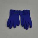 LANON PVC Chemical Resistant Gloves, Heavy-Duty Rubber Gloves, Acid, Alkali and Oil Protection, Non-Slip, Blue, Large (Large (Pack of 1))