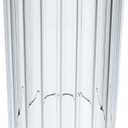 Glass Shade Straight Cylinder Glass Lamp Shade Replacement with Multiple Effects (Stripe Straight Cylinder) (3.5 x 8)