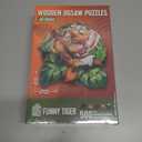 ESC WELT Wooden Puzzle Tiger 500 Pieces - Captivating Mind Entertainment for Teens and Adults - Fun and Environmentally Friendly Toy - Challenging Jigsaw Game - Wooden Puzzle