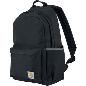 Carhartt 21L Classic Laptop Backpack, Water-Resistant Pack W/ 15" Laptop Sleeve and Organizational Compartments, Black (One Size)
