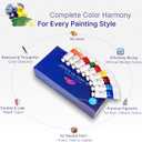 Oil Paint Set 18 Colors, 37ml/1.25 oz Tubes | Basic Colors, Creamy, High Pigment, Smooth Blending