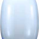 Blue Glass Vase, Large Glass Vase for Flowers, Tall Flower Vases, Modern Round Vases for Living Room, Bedroom, Kitchen, Mantle, Shelf, Wedding, Office, Entryway, 10 Inches