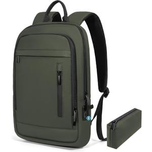 Lixiin Business Backpack for Men Lightweight Commute Laptop Backpack Anti-Theft Water Resistant Backpack for 15.6 Inch Computer for Daily Office Work with Small Bag (15.6")