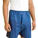 Dealmed Medical Exam Shorts - Disposable 2XL/3XL Blue, 50 Ct