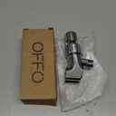 OFFO Shower Head Holder for Handheld Shower Head, Adjustable Shower Arm Mount for Connecting Shower Arm and Shower Hose, 1/2 Inch IPS Female Inlet and Male Outlet, Chrome Finish