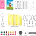 CiaraQ Polymer Clay Starter kit, Oven Bake Modeling Clay with Sculpting Tools, 51 Colors, 2.84 lbs
