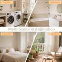 Wall Mounted Drying Rack - Retractable & Foldable Clothes Drying Rack Wall Mounted for Laundry Room Organization | Laundry Room Hanging Rack for Dorm, Closet, Balcony & Indoor/Outdoor Use (1 Pack, Black)