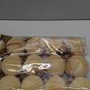 Liliful 15 Pcs Velvet Christmas Balls Bulk Flocked Christmas Tree Ball Ornaments Plastic Xmas Decorative Hanging Ornaments(Creamy White,3.15 Inch)