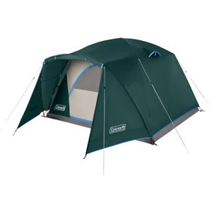Coleman Skydome Tent with Full-Fly Weather Vestibule, Weatherproof 6 Person Tent Sets Up in 5 Minutes & Protects from Water, 20% More Headroom Than Traditional Shelters (PFAS-Free)