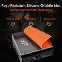Silicone Griddle Mat for Blackstone Griddle 17 Inch - Food Grade Silicone Griddle Cover for Blackstone Flat Top Grill, 17" Thickened Buddy Mat Grilling Accessory for Black Stone Protection