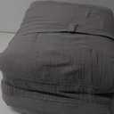 3-Piece Waffle Texture Comforter Set, Full/Queen Size, Gray