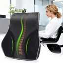 Lumbar Support Pillow for Office Chair Car Back Support Cushion,Memory Foam Lumbar Pillow for Lower-Back Pain Relief,Breathable Mesh Back Rest Pad for Long Sitting Office Worker, Car Driver