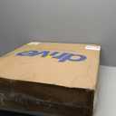 Drive Medical 11148-1 Folding Steel Bedside Commode Chair, Portable Toilet, Supports Individuals Weighing Up To 350 Lbs, with 7.5 Qt. Bucket and 13.5 Inch Seat, Grey