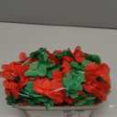 30 Pack Christmas Leis Red and Green Leis Garlands Hawaiian Luau Flower Necklace for Christmas Cosplay Beach Wedding Carnival Themed Party Decorations Event Luau Part
