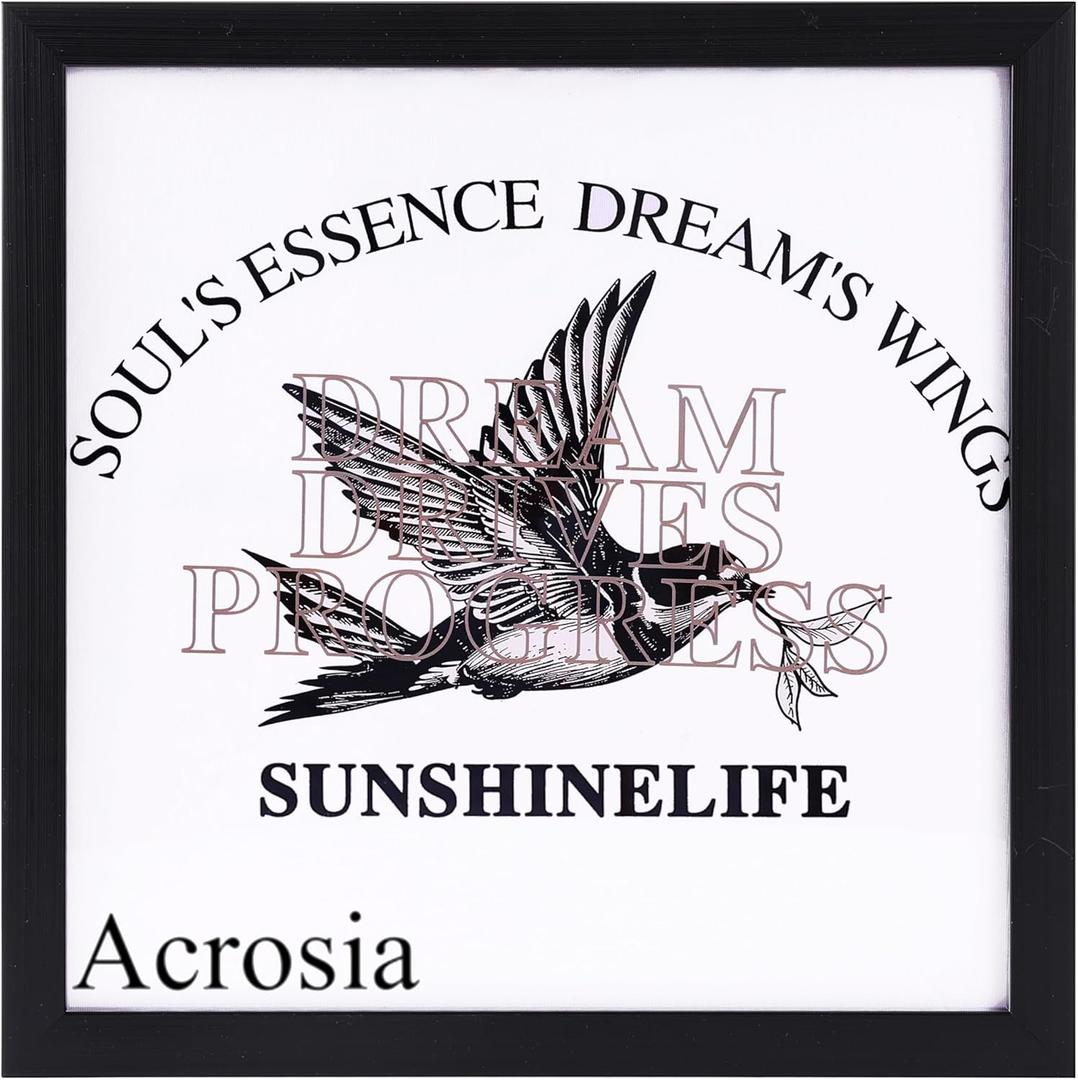 13"X13" T-Shirt Frame for Wall Or Tabletop Stand Display,Wood Tshirt Display Case Frames,Sports Jerseys Shadow Box for Shirts,Memorabilia,Picture (Black)