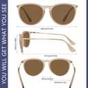 WOWSUN Retro Polarized Sunglasses Womens 2026 Trendy Round Classic Glasses