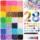 34000Pcs Resin Rhinestones with Tweezers for Crafting, Mixed-Color 3mm Bedazzling Crystal with 1Pcs 10ml B7000 Jewelry Glue for DIY Crafts Clothing Tumblers Shoes Fabric Nail Art