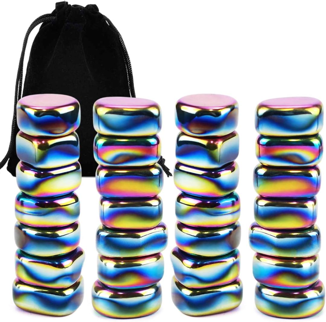 28 Pack Fridge Magnets, Small and Strong Magnets, Strong Refrigerator Magnets Heavy Duty for Whiteboard, Office, Classroom, Kitchen Accessories, Home and Cabinet (Colorful)
