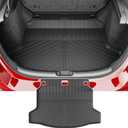 powoq Trunk Mat Compatible with 2022-2026 Honda Civic Hatchback Cargo Liner TPE Trunk Liner Cargo Mat Replacement for 2022 2023 2024 2025 2026 Honda Civic Accessories (Fit Hatchback, Rear Trunk Mat)