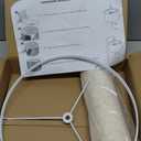 PATIKIL Drum Lamp Shades, 13"x13"x9" Linen Round Lamp Shade for Table Lamps Easy Assembly Lampshade for Table Lamps Floor Lamps Bedside, Beige