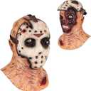 Bulex Scary Jas Mask Killer Zombie voorh Hockey Full Face Realistic Double Layer Mask Latex Halloween Costumes Cosplay