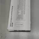 Wireless Keyboard and Mouse Combo, Full Size Silent Ergonomic Keyboard and Mouse, Long Battery Life, Optical Mouse, 2.4G Lag-Free Cordless Mice Keyboard for Computer, Mac, Laptop, PC, Windows(Purple)